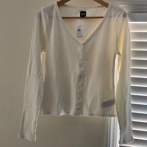 New Gap Lightweight Sweater, off white, size L